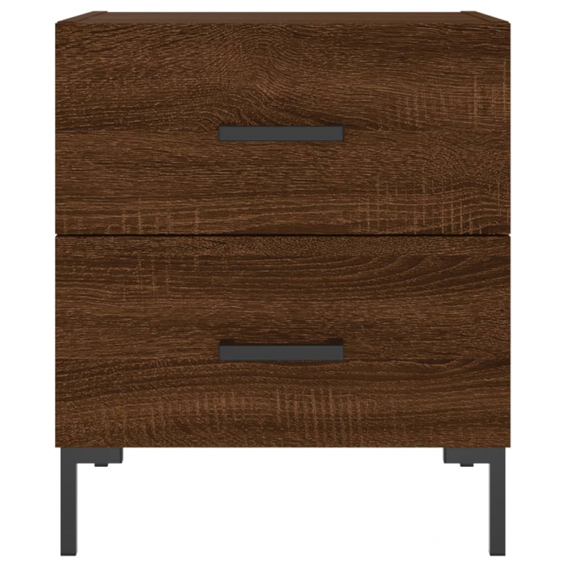 Nachttische 2Stk. Braun Eichen-Optik 40x35x47,5cm Holzwerkstoff