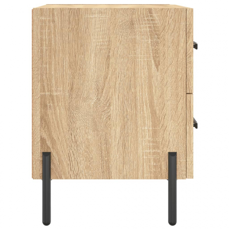 Nachttische 2 Stk. Sonoma-Eiche 40x35x47,5 cm Holzwerkstoff