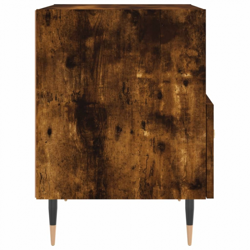 Nachttische 2 Stk. Räuchereiche 40x35x47,5 cm Holzwerkstoff
