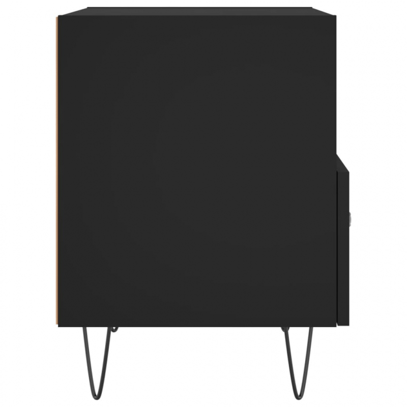 Nachttische 2 Stk. Schwarz 40x35x47,5 cm Holzwerkstoff