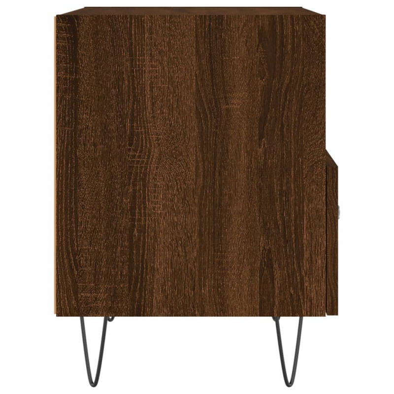 Nachttische 2Stk. Braun Eichen-Optik 40x35x47,5cm Holzwerkstoff