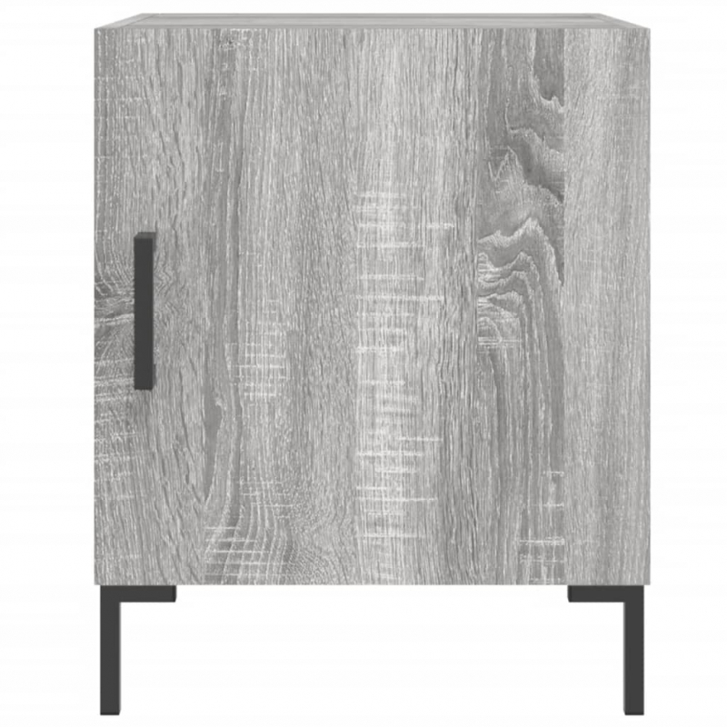 Nachttische 2 Stk. Grau Sonoma 40x40x50 cm Holzwerkstoff