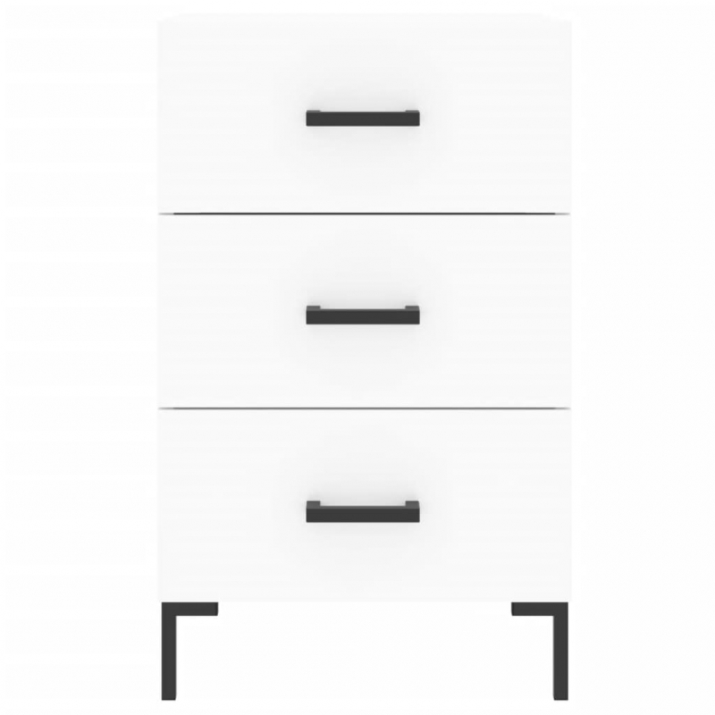 Nachttisch Weiß 40x40x66 cm Holzwerkstoff