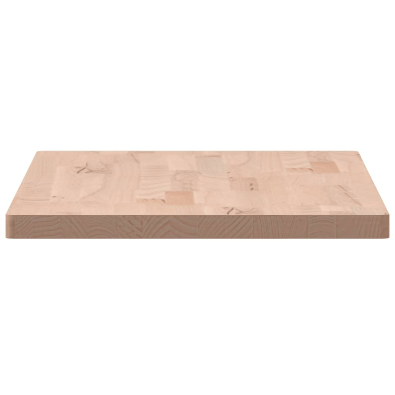 Tischplatte 80x40x2,5 cm Rechteckig Massivholz Buche