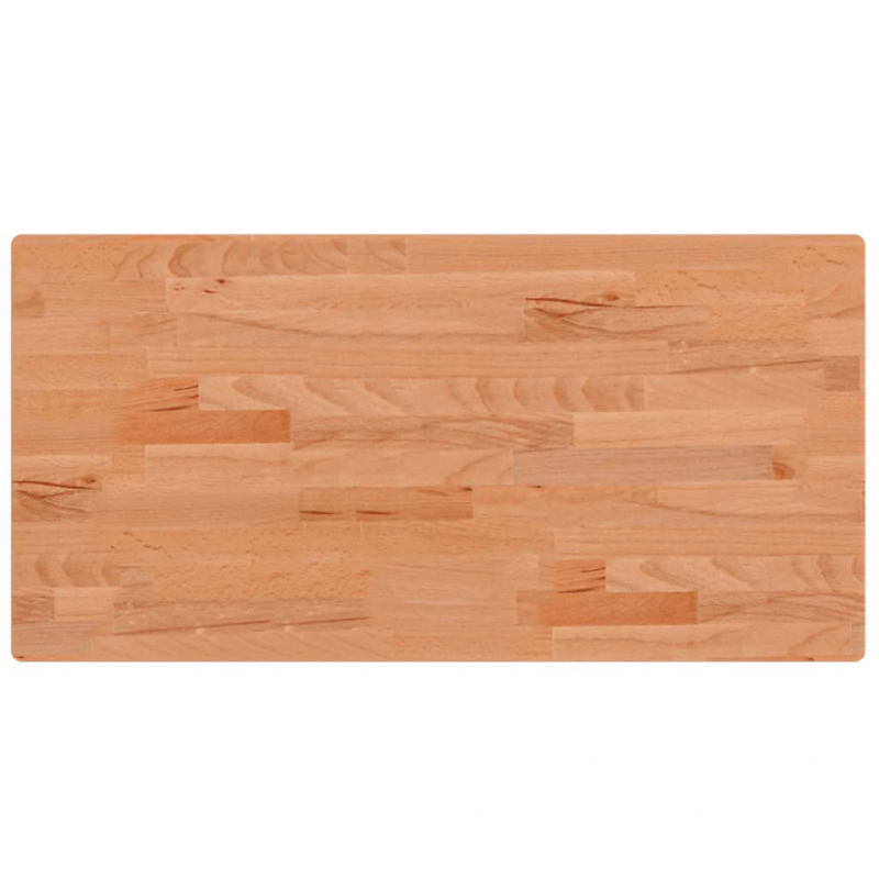 Tischplatte 80x40x2,5 cm Rechteckig Massivholz Buche