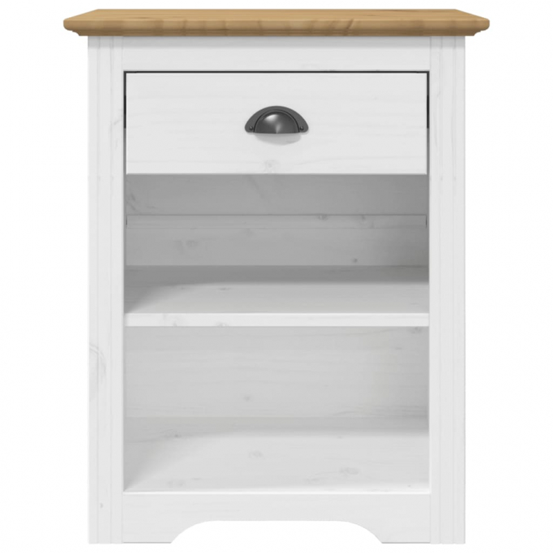 Nachttisch BODO Braun 53x38,5x67 cm Massivholz Kiefer