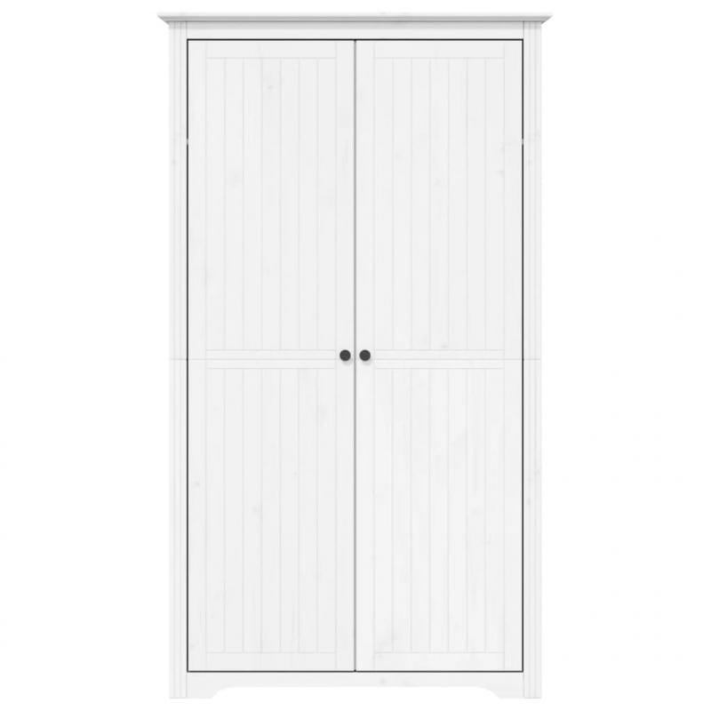 Kleiderschrank BODO Weiß 99x53,5x173 cm Massivholz Kiefer