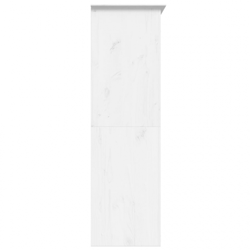 Kleiderschrank BODO Weiß 146x53,5x173 cm Massivholz Kiefer