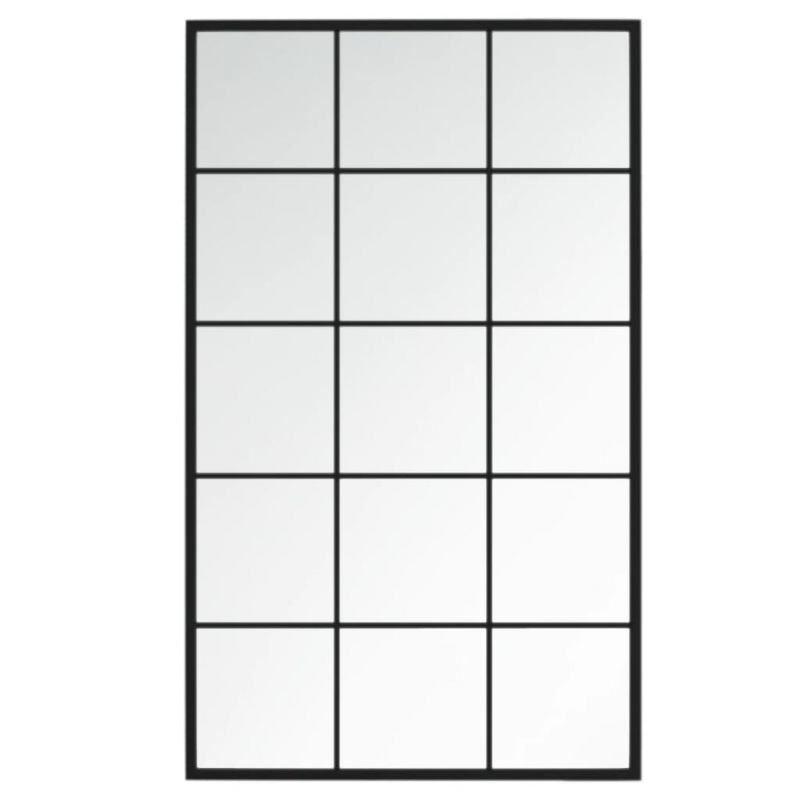Wandspiegel 6 Stk. Schwarz 100x60 cm Metall