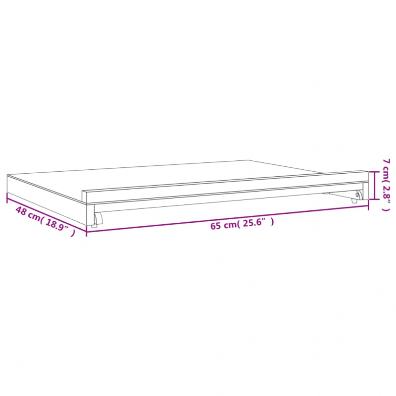 Tischstaffelei 65x48x7 cm Massivholz Buche