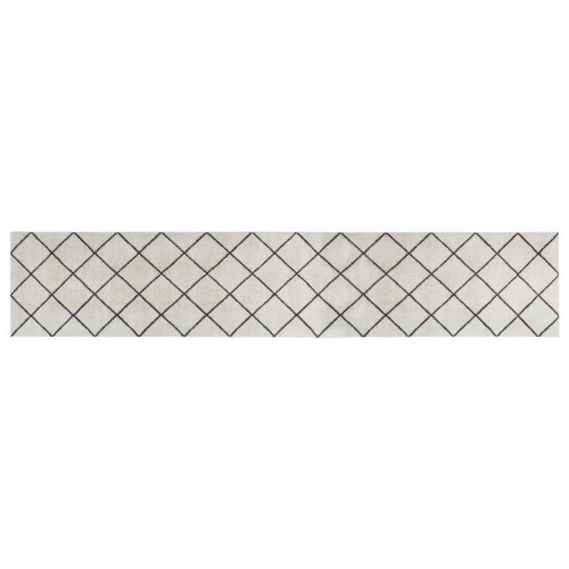 Küchenteppich Waschbar Quadrat 60x300 cm Samt