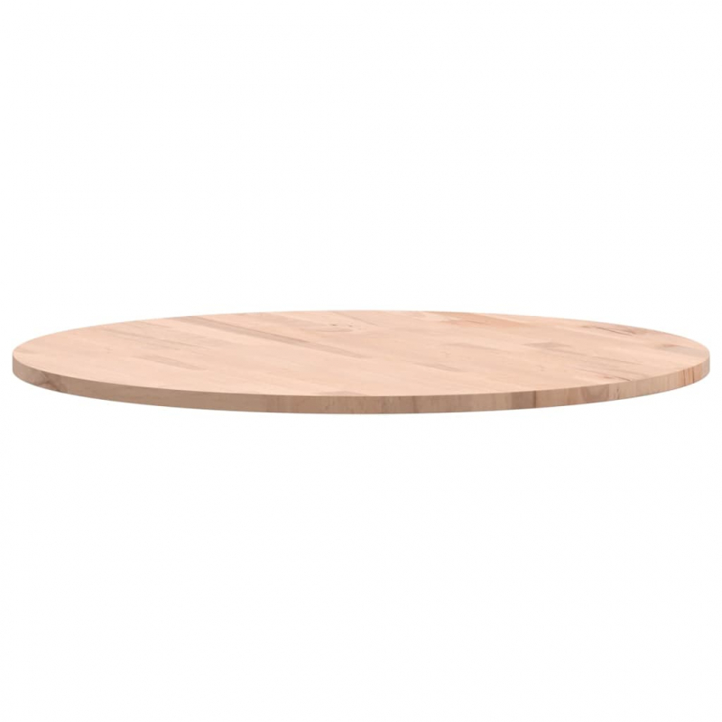 Tischplatte Ø60x1,5 cm Rund Massivholz Buche