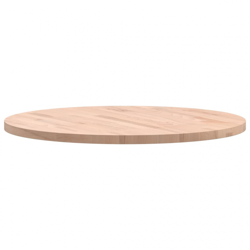 Tischplatte Ø70x2,5 cm Rund Massivholz Buche