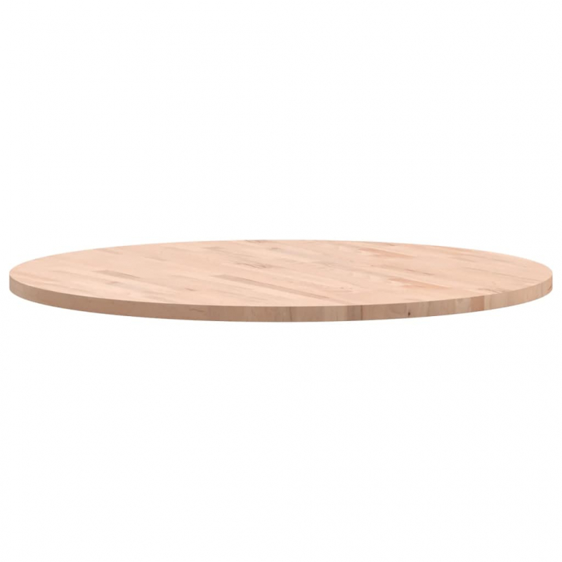 Tischplatte Ø90x2,5 cm Rund Massivholz Buche
