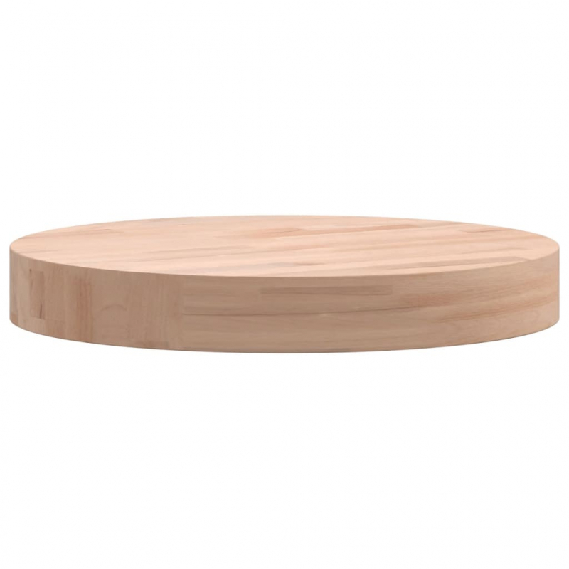 Tischplatte Ø30x4 cm Rund Massivholz Buche