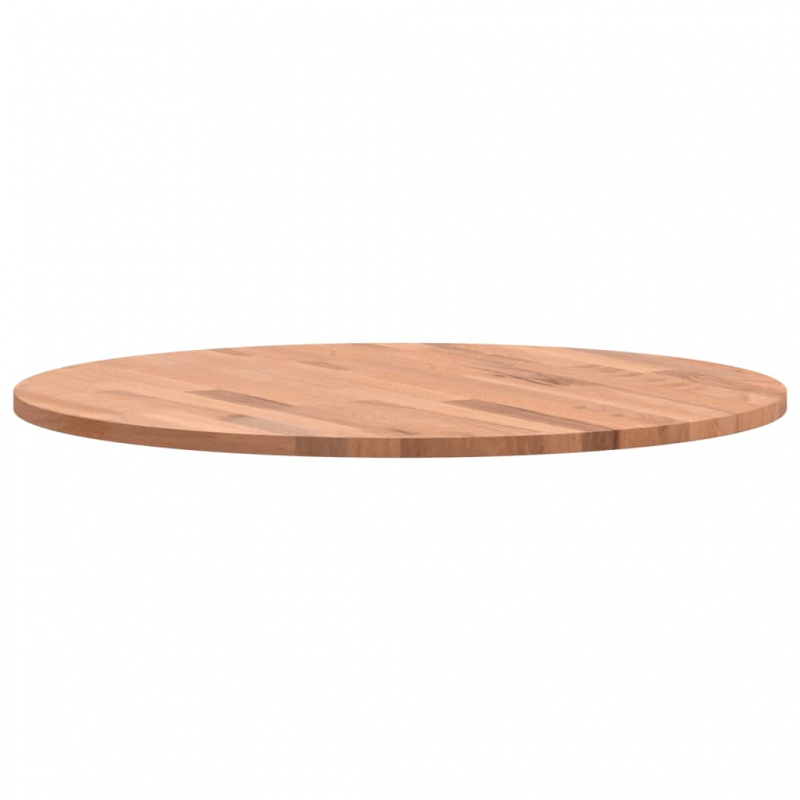 Tischplatte Ø60x1,5 cm Rund Massivholz Buche