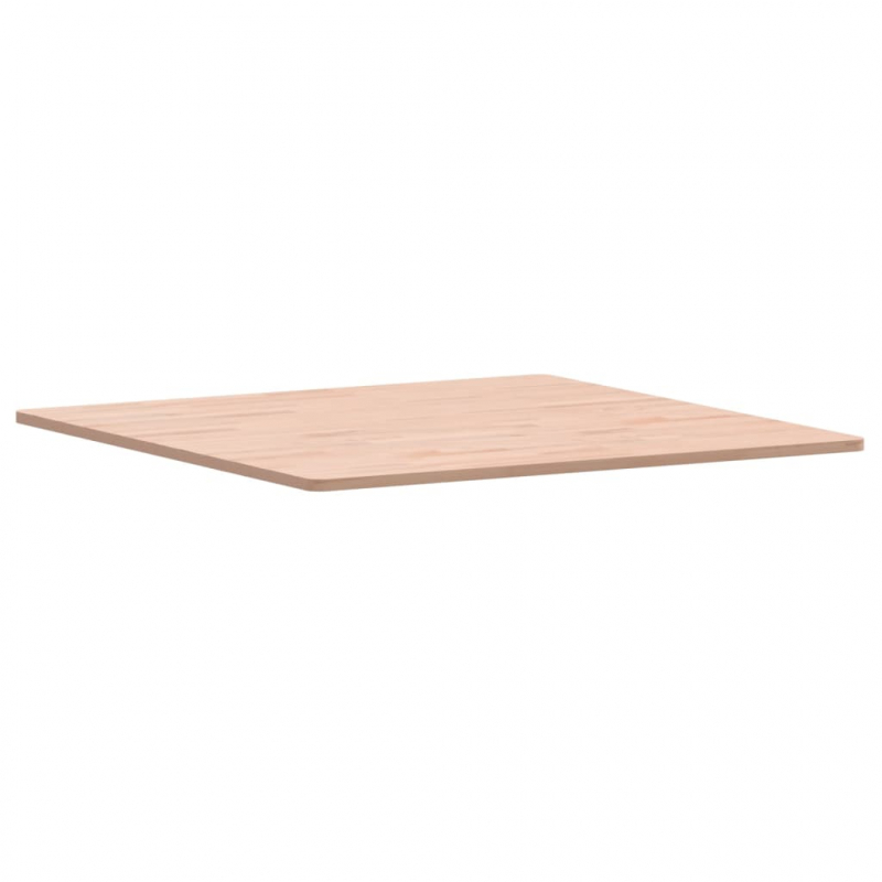 Tischplatte 80x80x1,5 cm Quadratisch Massivholz Buche