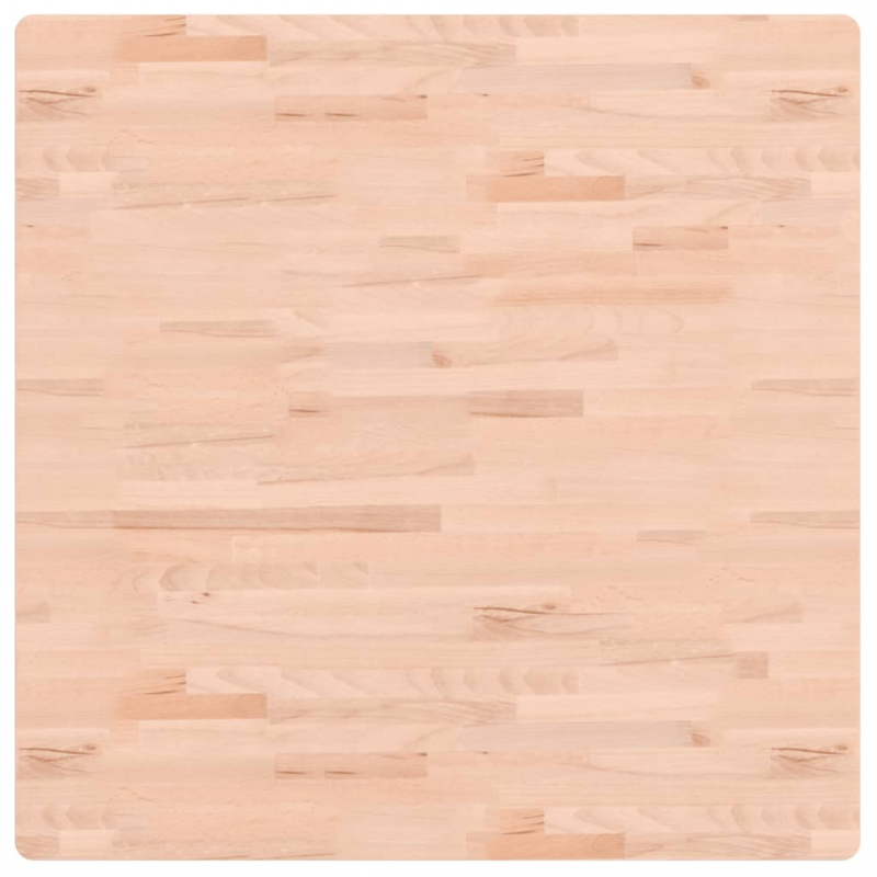Tischplatte 90x90x1,5 cm Quadratisch Massivholz Buche