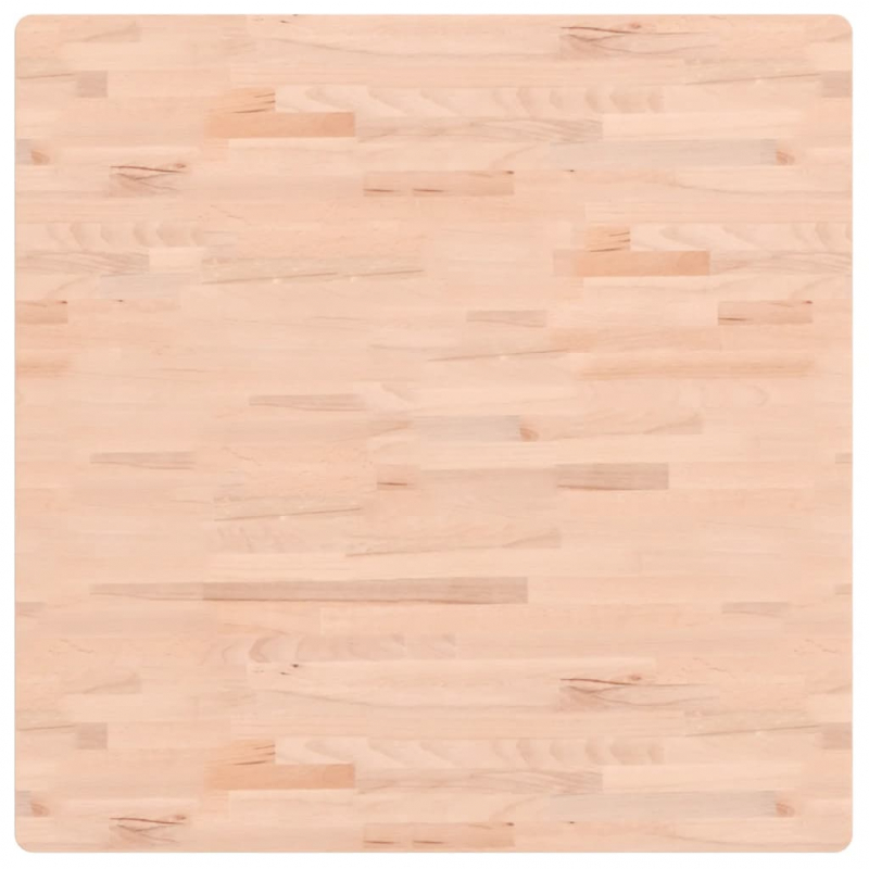 Tischplatte 90x90x2,5 cm Quadratisch Massivholz Buche