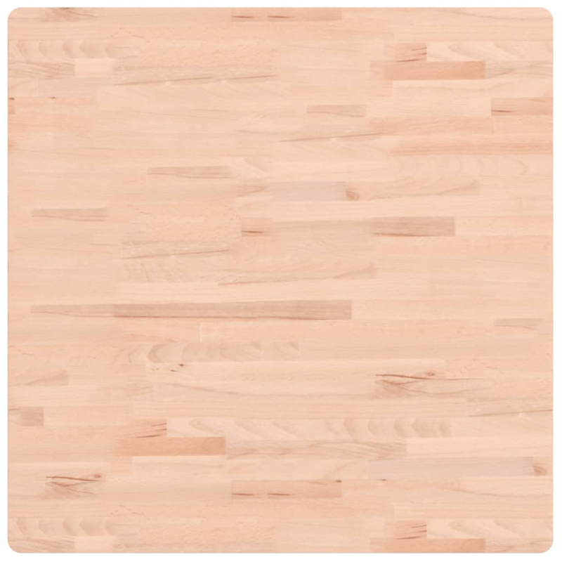 Tischplatte 80x80x4 cm Quadratisch Massivholz Buche