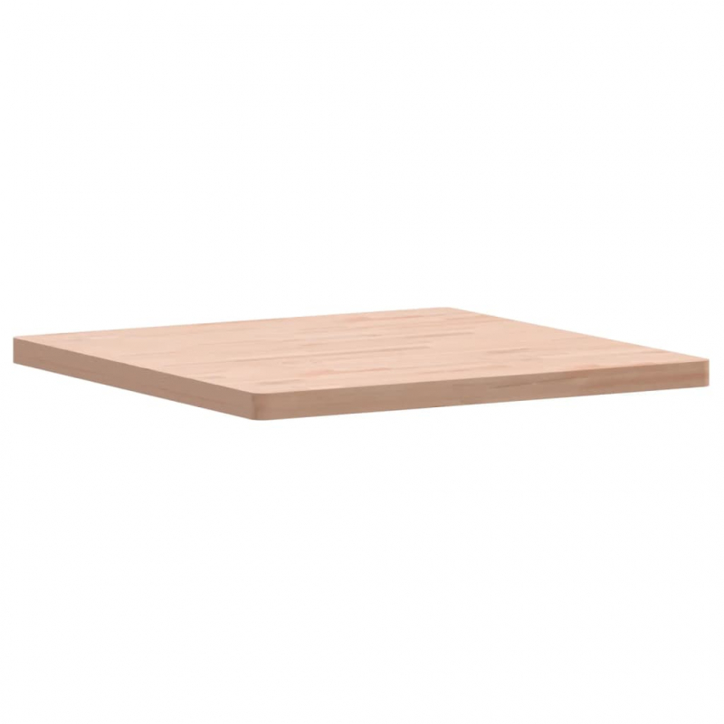 Tischplatte 80x80x4 cm Quadratisch Massivholz Buche