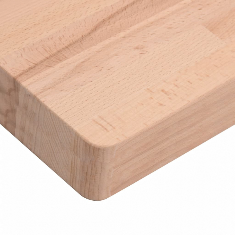 Tischplatte 80x80x4 cm Quadratisch Massivholz Buche