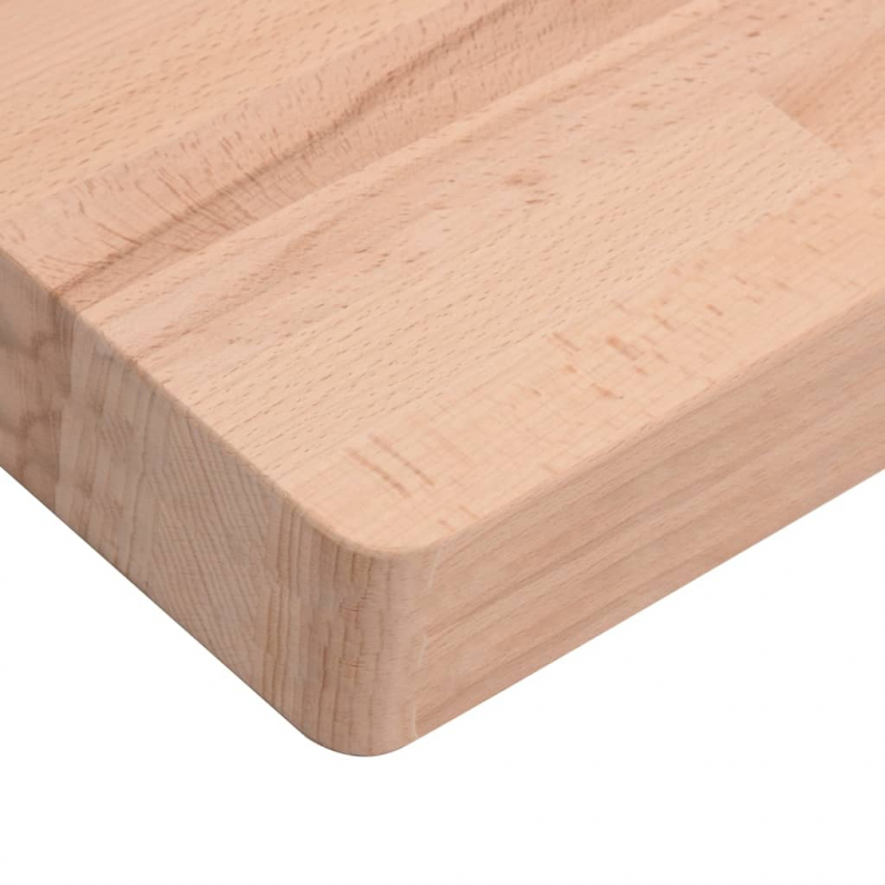 Tischplatte 90x90x4 cm Quadratisch Massivholz Buche