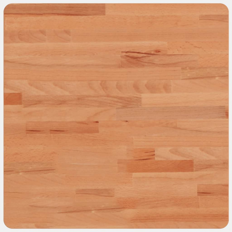 Tischplatte 50x50x1,5 cm Quadratisch Massivholz Buche