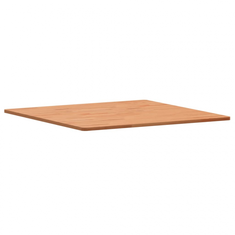 Tischplatte 80x80x1,5 cm Quadratisch Massivholz Buche