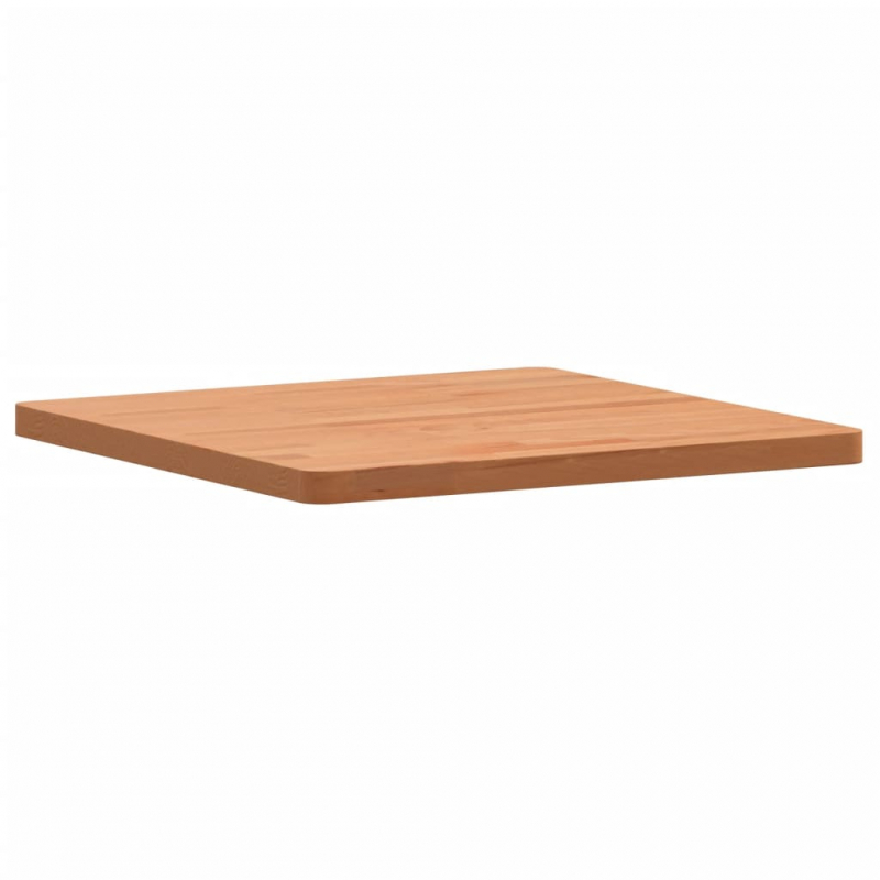 Tischplatte 50x50x2,5 cm Quadratisch Massivholz Buche