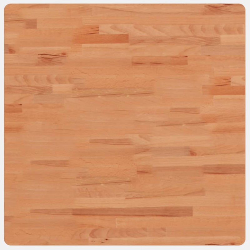 Tischplatte 70x70x2,5 cm Quadratisch Massivholz Buche