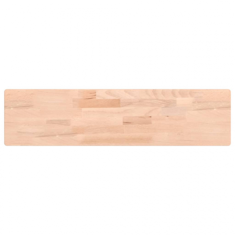 Wandregal 80x20x4 cm Massivholz Buche