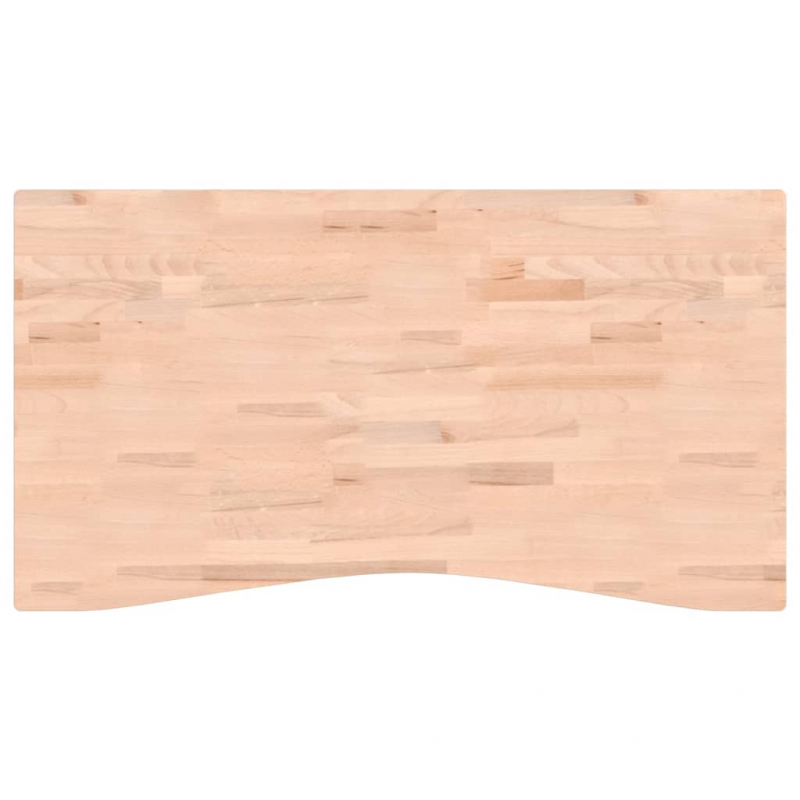 Schreibtischplatte 110x(55-60)x2,5 cm Massivholz Buche