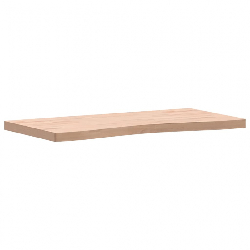 Schreibtischplatte 100x(45-50)x4 cm Massivholz Buche