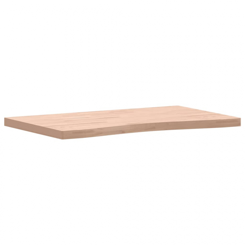 Schreibtischplatte 100x(55-60)x4 cm Massivholz Buche