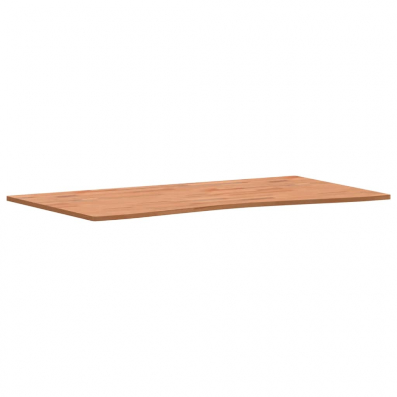 Schreibtischplatte 110x(55-60)x1,5 cm Massivholz Buche