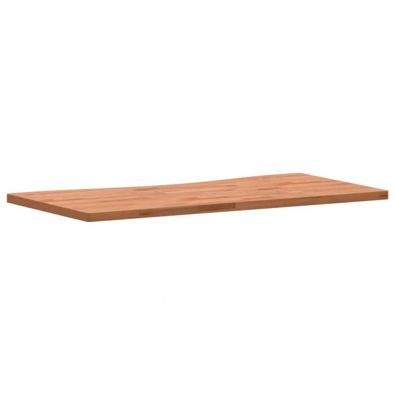 Schreibtischplatte 100x(45-50)x2,5 cm Massivholz Buche