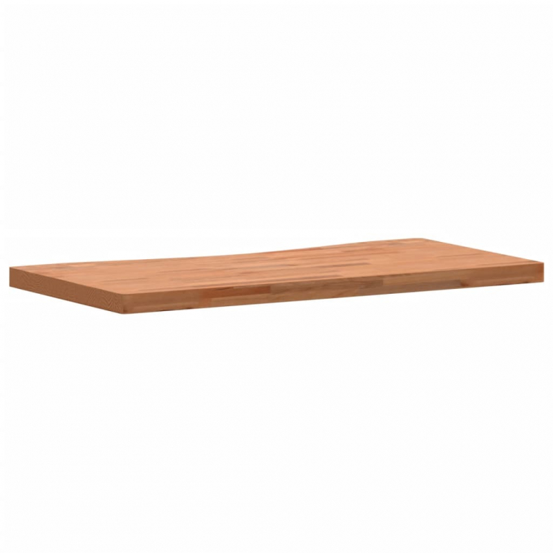Schreibtischplatte 100x(45-50)x4 cm Massivholz Buche