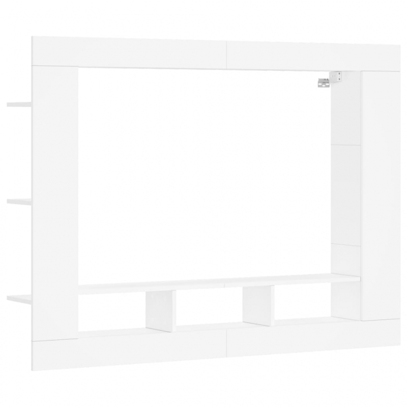 TV-Schrank Weiß 152x22x113 cm Holzwerkstoff