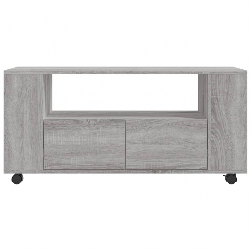 TV-Schrank Grau Sonoma 102x34,5x43 cm Holzwerkstoff