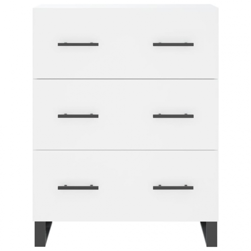 Highboard Weiß 69,5x34x180 cm Holzwerkstoff