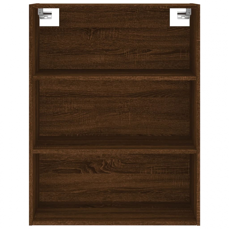 Highboard Braun Eichen-Optik 69,5x34x180 cm Holzwerkstoff