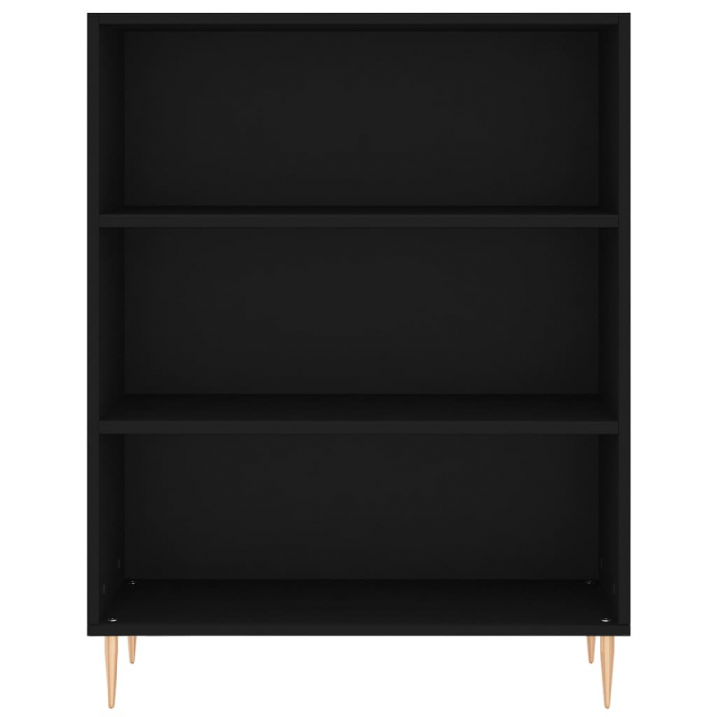Highboard Schwarz 69,5x32,5x180 cm Holzwerkstoff
