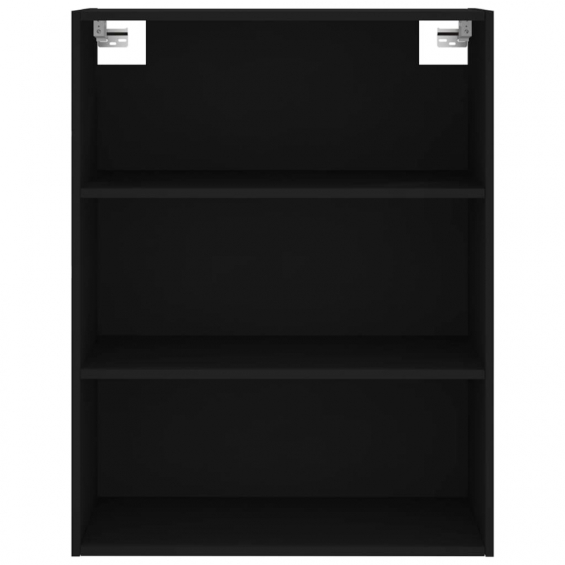 Highboard Schwarz 69,5x32,5x180 cm Holzwerkstoff