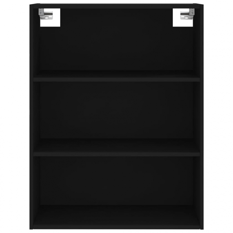 Highboard Schwarz 69,5x32,5x180 cm Holzwerkstoff
