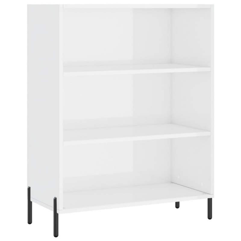 Highboard Weiß 69,5x32,5x180 cm Holzwerkstoff