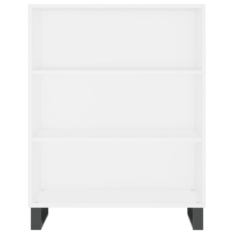 Highboard Weiß 69,5x32,5x180 cm Holzwerkstoff