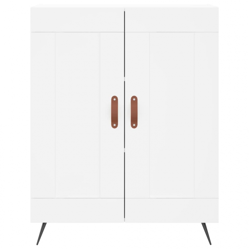 Highboard Weiß 69,5x34x180 cm Holzwerkstoff