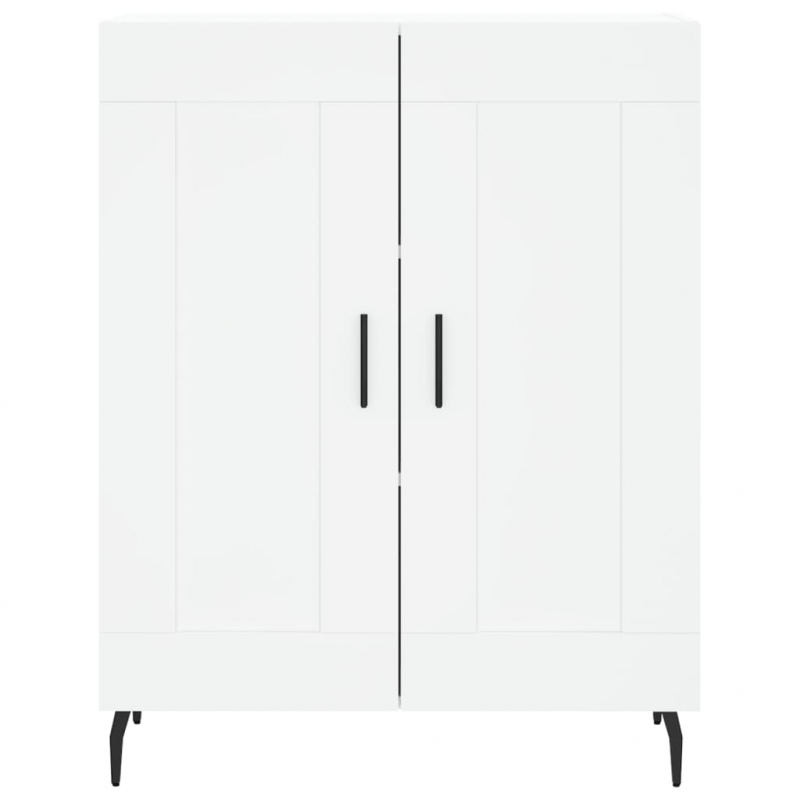 Highboard Weiß 69,5x34x180 cm Holzwerkstoff