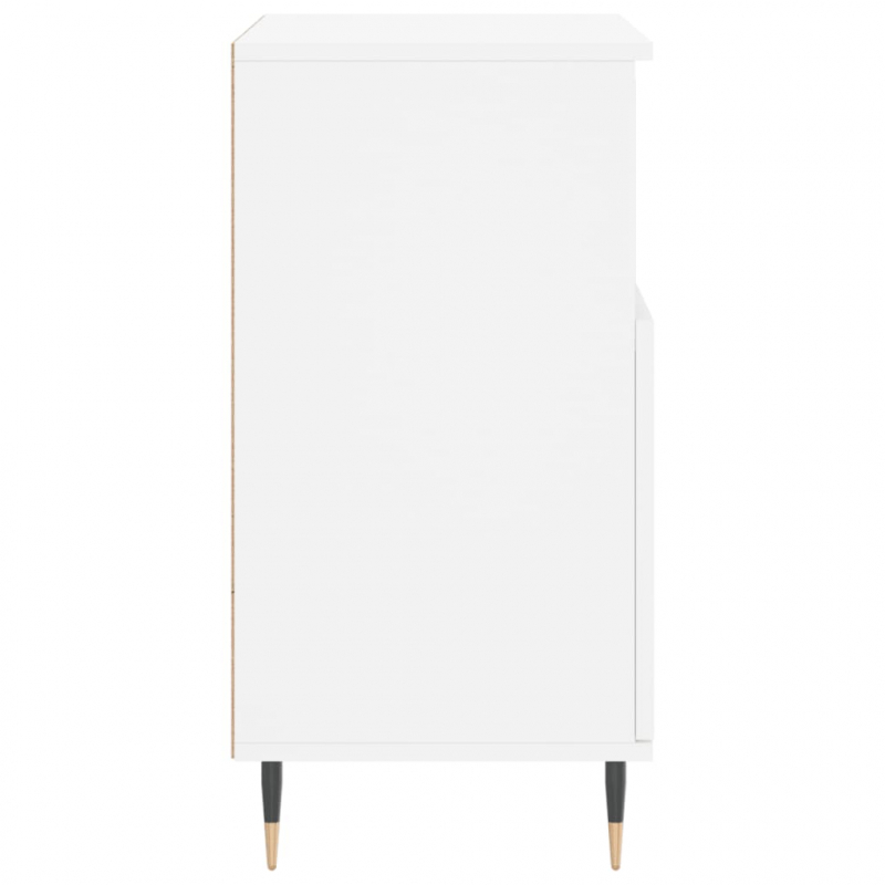 Sideboards 2 Stk. Weiß Holzwerkstoff